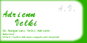 adrienn velki business card